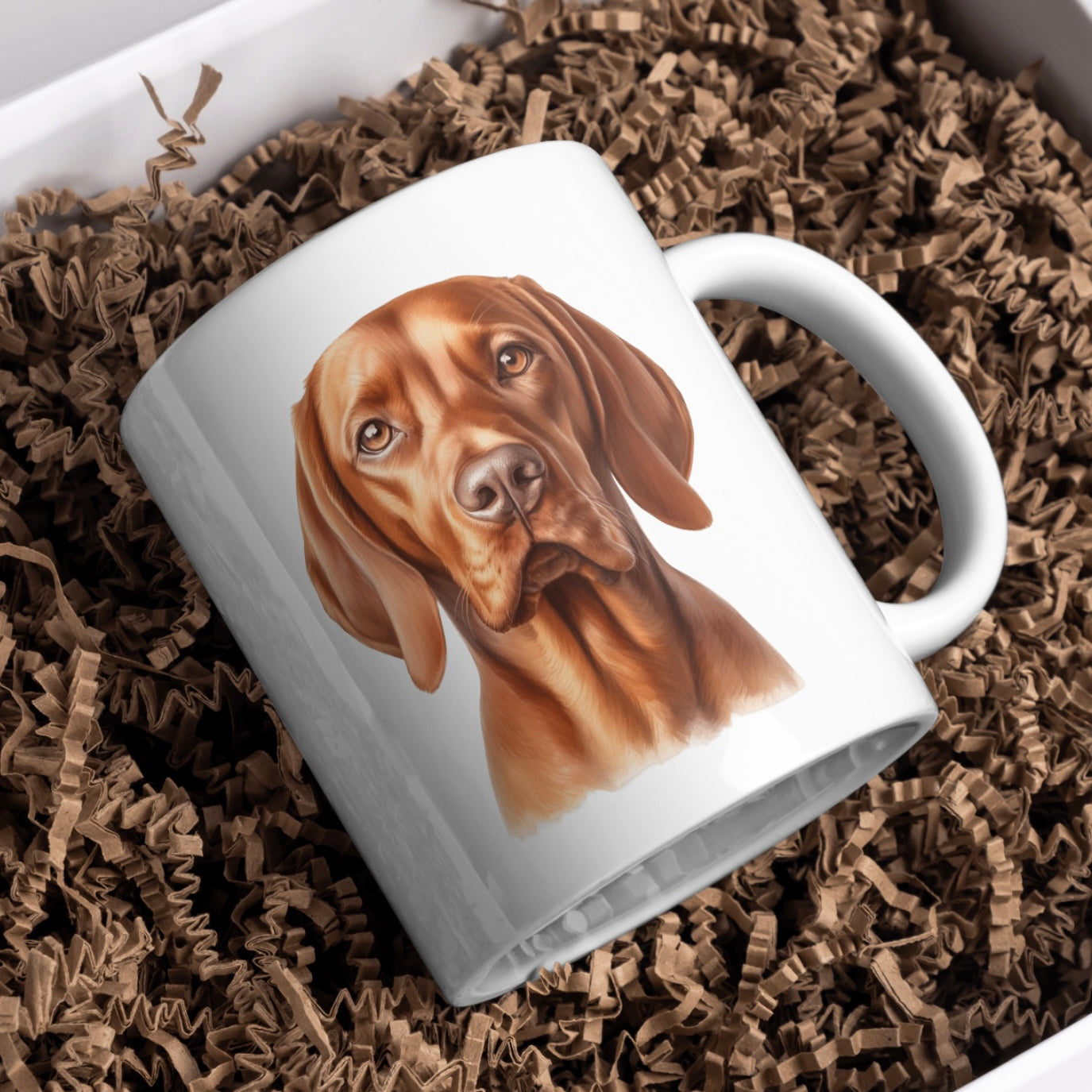 Vizsla Dog 11oz White Mug, Perfect Gift Idea As It Comes Boxed.