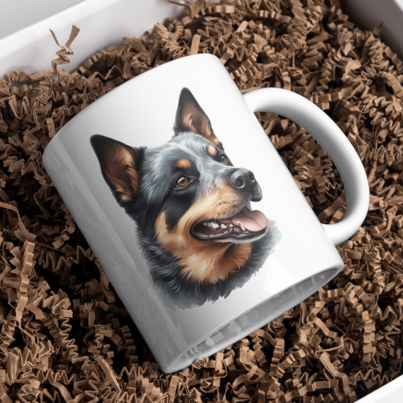 Australian Cattle Dog 11oz White Mug, Perfect Gift Idea As It Comes Boxed.