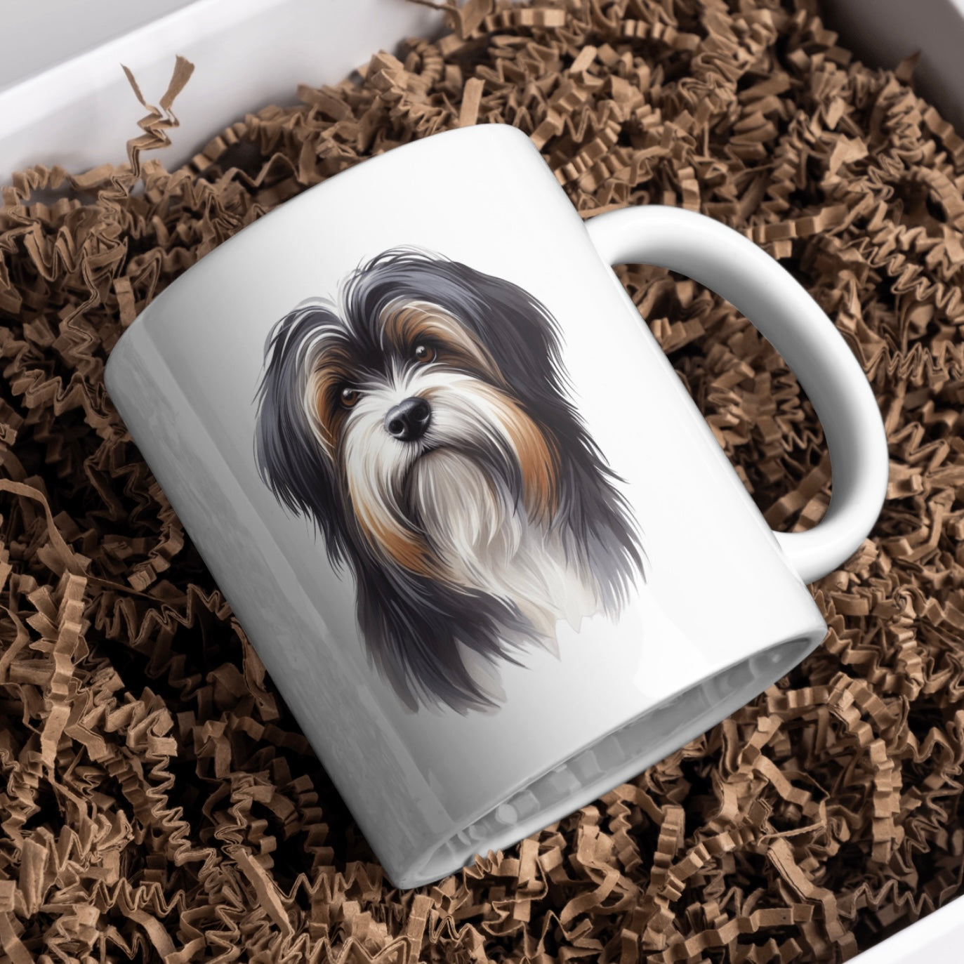 Tibetan Terrier Dog 11oz White Mug, Perfect Gift Idea As It Comes Boxed.