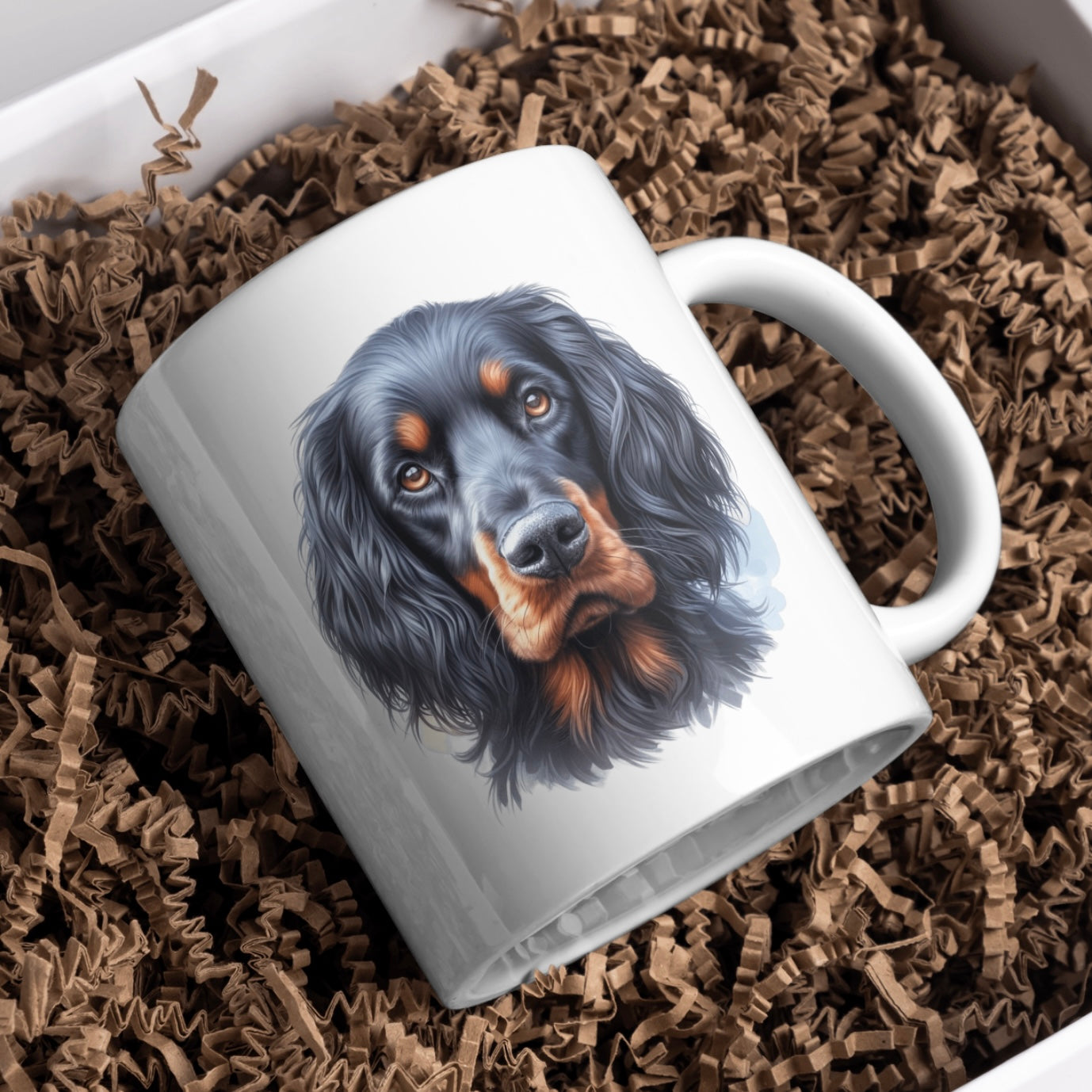 Gordon Setter Dog 11oz White Mug, Perfect Gift Idea As It Comes Boxed.