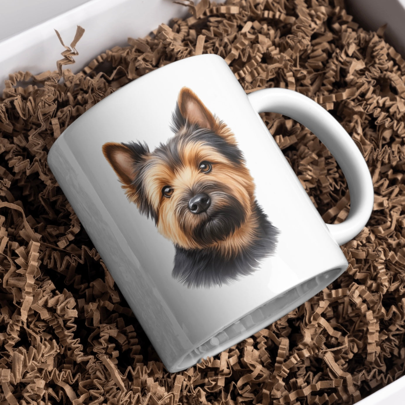 Norwich Terrier Dog 11oz White Mug, Perfect Gift Idea As It Comes Boxed.