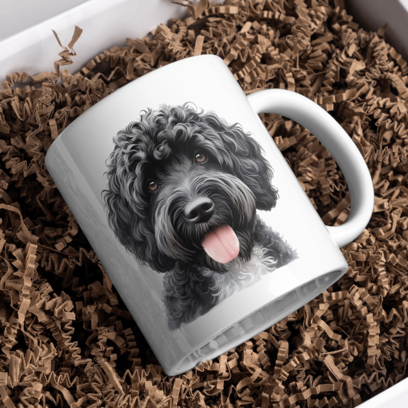 Portuguese Water Dog 11oz White Mug, Perfect Gift Idea As It Comes Boxed.