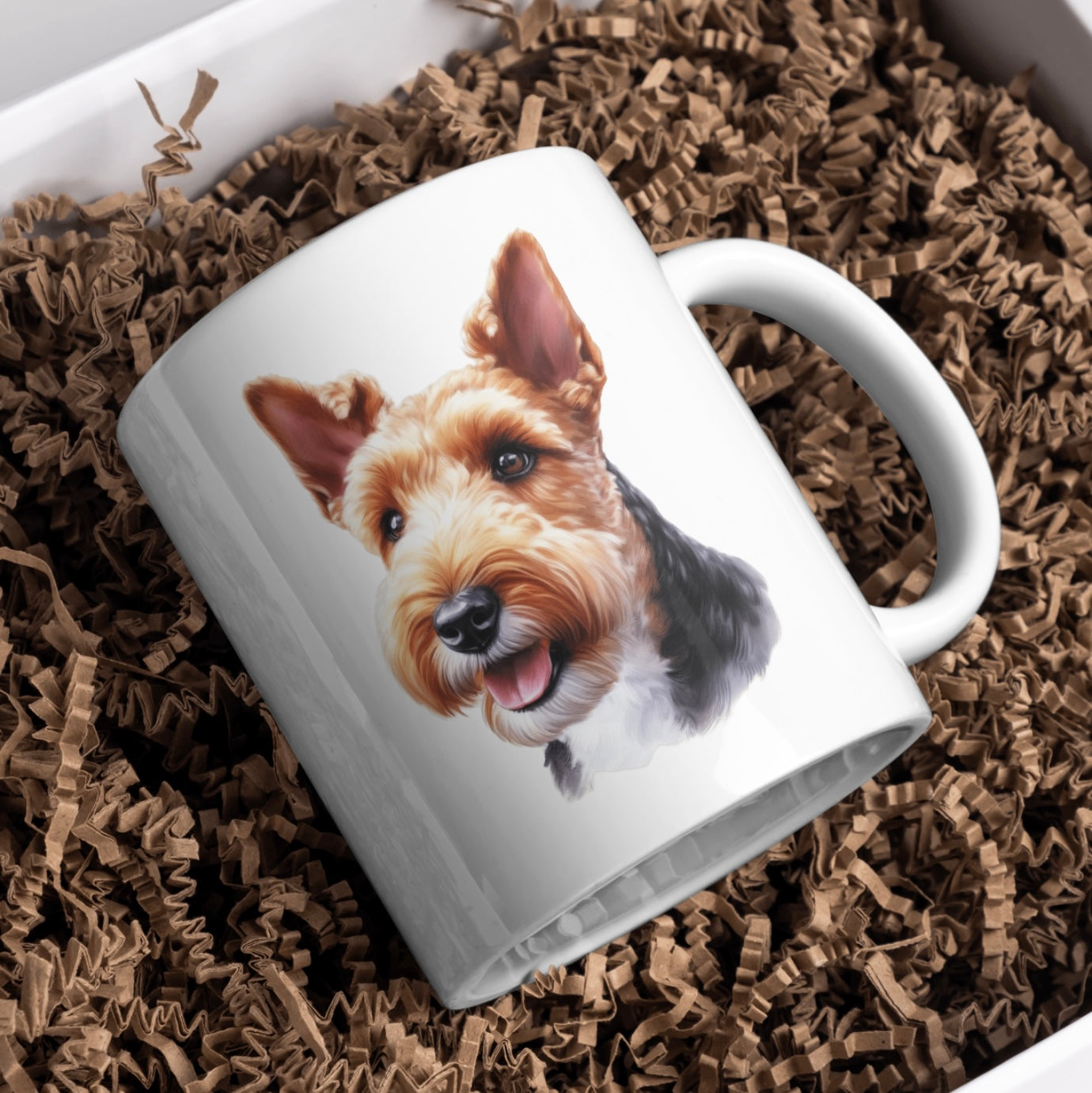 Welsh Terrier 11oz White Mug, Perfect Gift Idea As It Comes Boxed.