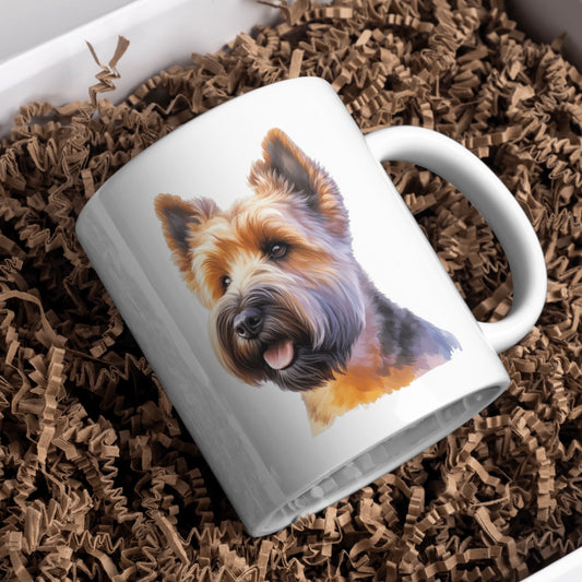Glen Of Imaal Terrier Dog 11oz White Mug, Perfect Gift Idea As It Comes Boxed.