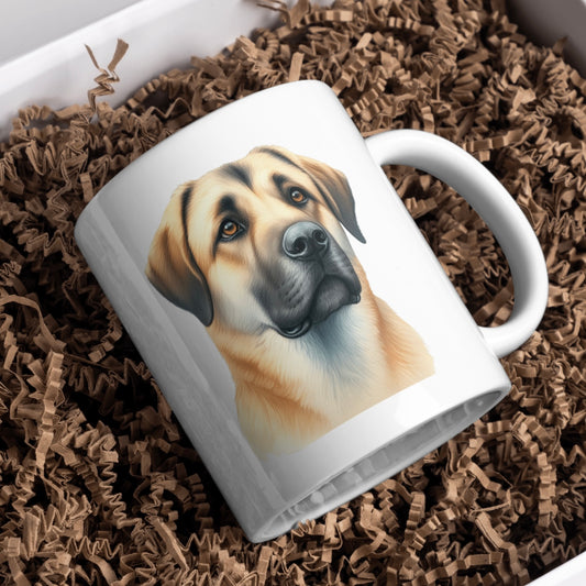 Anatolian Shepherd 11oz White Mug, Perfect Gift Idea As It Comes Boxed.