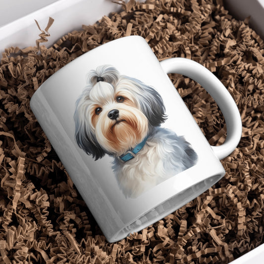 Lowchen Dog 11oz White Mug, Perfect Gift Idea As It Comes Boxed.