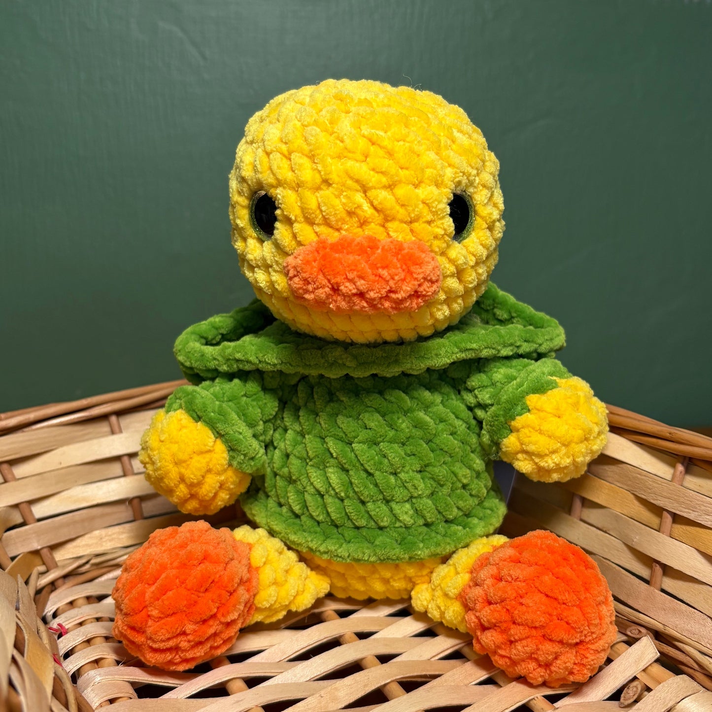 Crochet Chenille Hoody Duck,Goose or Mallard