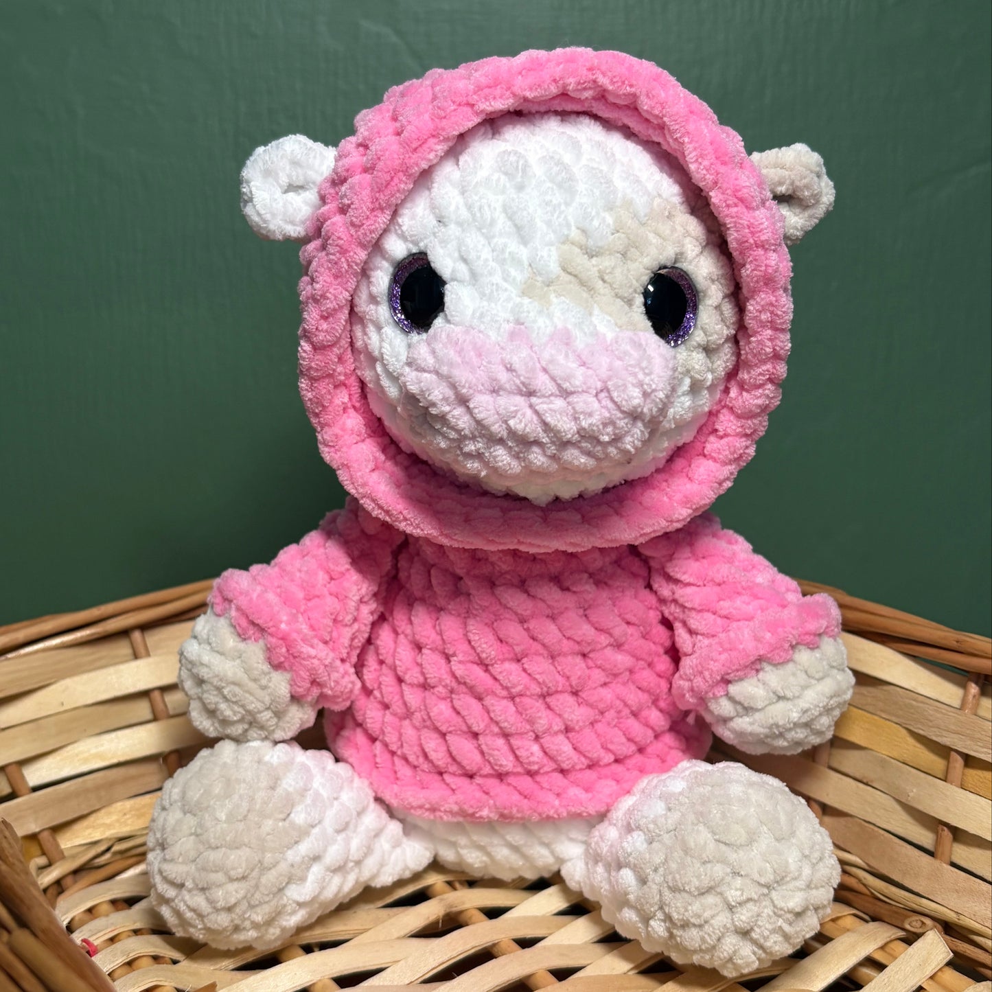 Crochet Hoody Cow