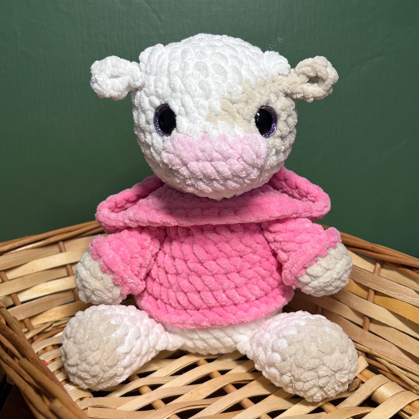 Crochet Hoody Cow