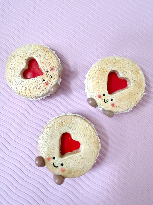 Jam And Cream Biscuit Fridge Magnet