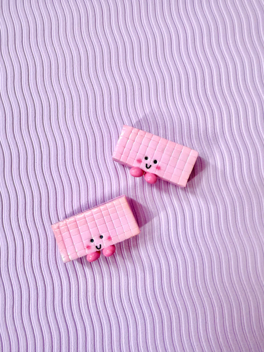 Pink Wafer Biscuit Fridge Magnet