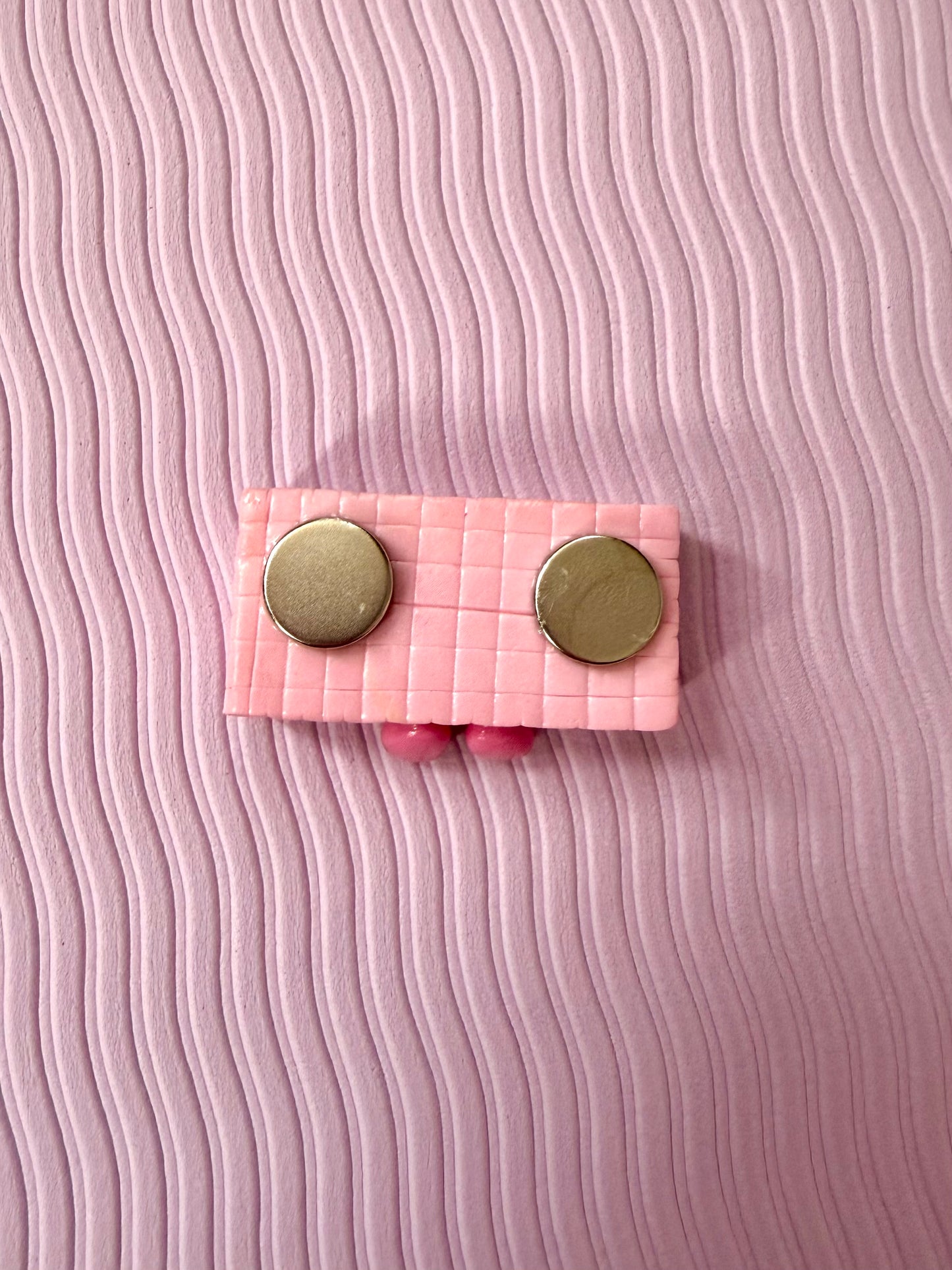 Pink Wafer Biscuit Fridge Magnet