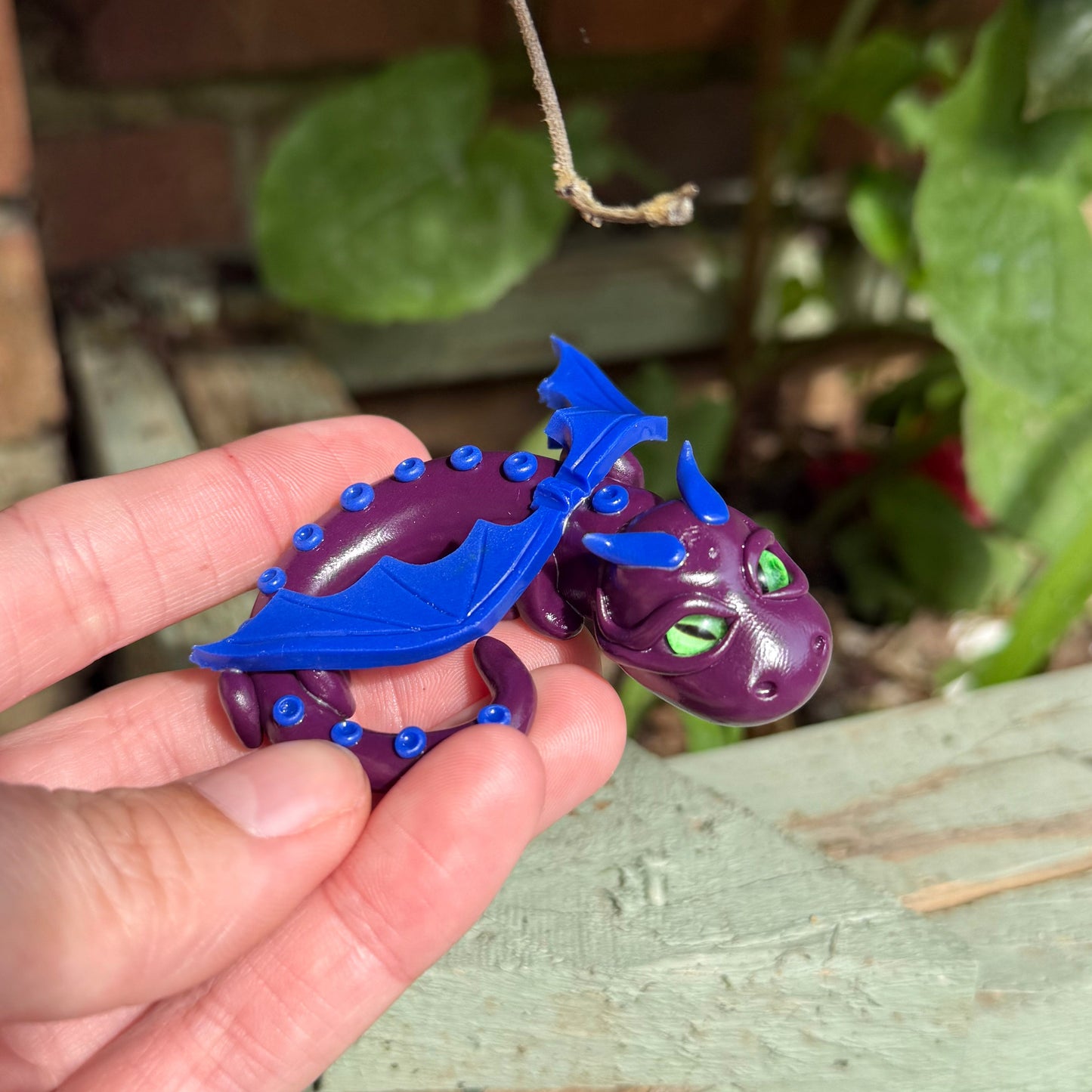 Purple And Blue Whimsy Dragon