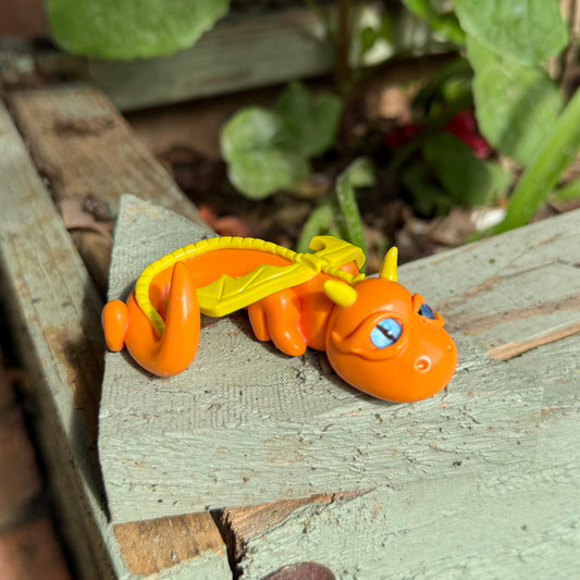 Orange And Yellow Whimsy Dragon