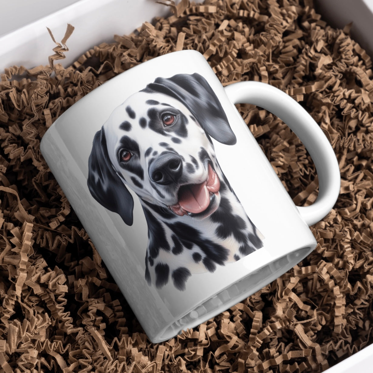 Dalmatian Dog 11oz White Mug, Perfect Gift Idea As It Comes Boxed.