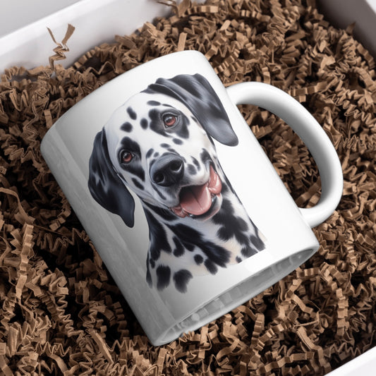 Dalmatian Dog 11oz White Mug, Perfect Gift Idea As It Comes Boxed.