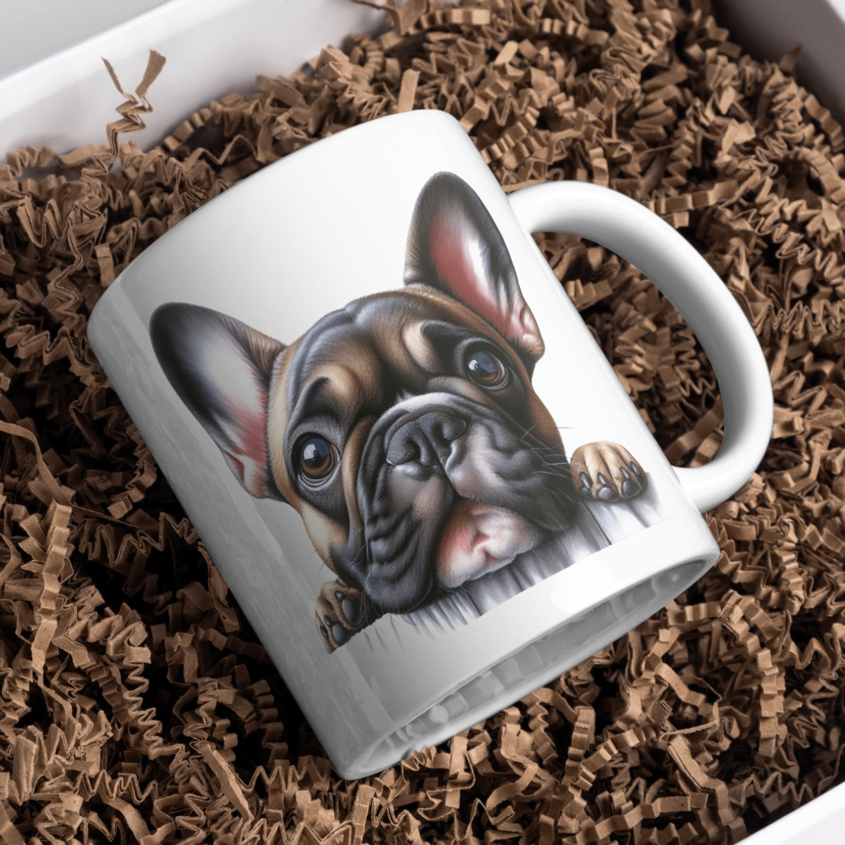 French Bull Dog 11oz White Mug, Perfect Gift Idea As It Comes Boxed.