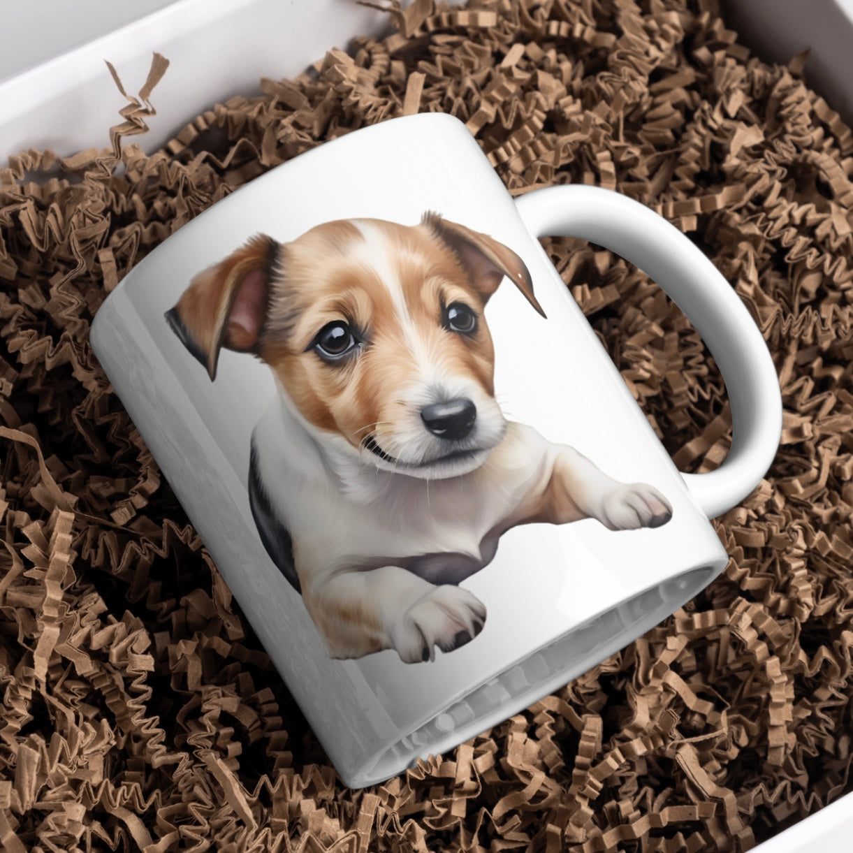 Jack Russell Dog 11oz White Mug, Perfect Gift Idea As It Comes Boxed.