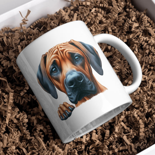 Rhodesian Ridgeback Dog 11oz White Mug, Perfect Gift Idea As It Comes Boxed.