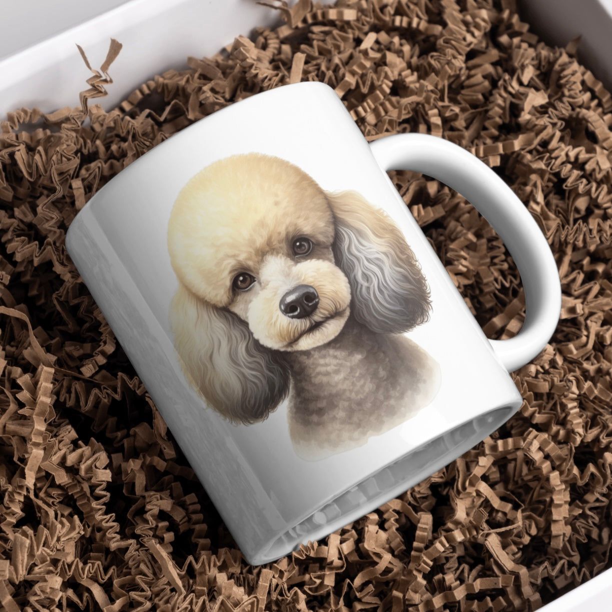 Poodle Dog 11oz White Mug, Perfect Gift Idea As It Comes Boxed.