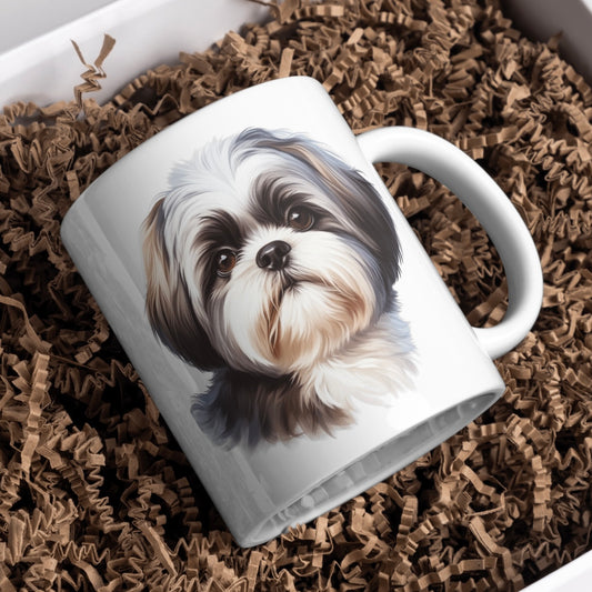 Shih Tzu Dog 11oz White Mug, Perfect Gift Idea As It Comes Boxed.