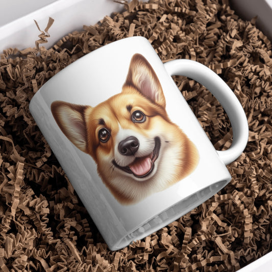 Pembroke Welsh Corgi Dog 11oz White Mug, Perfect Gift Idea As It Comes Boxed.