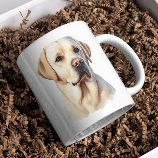 Labrador Dog 11oz White Mug, Perfect Gift Idea As It Comes Boxed.