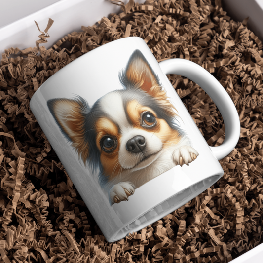 Chihuahua Dog 11oz White Mug, Perfect Gift Idea As It Comes Boxed.