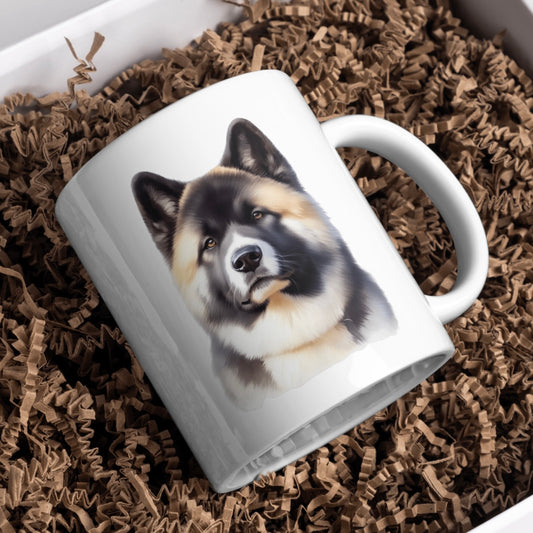 Akita Dog 11oz White Mug, Perfect Gift Idea As It Comes Boxed.